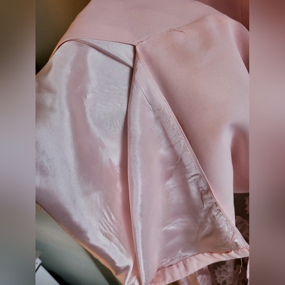 Vintage Blush Lace Maxi Dress | 1960s–Early 1970s Romantic Mod ✨ - Picture 8 of 9